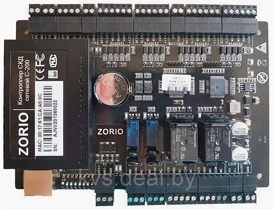 Контроллер СКД сетевой ZORIO С-200 на 2 двери (1 турникет) - фото 1 - id-p187019353