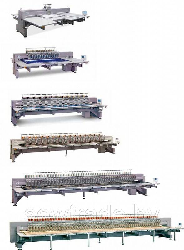 Характеристики ZSK серия S, M, L, X, Y, Z многоголовочных вышивальных машин для плоской вышивки