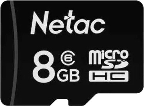Карта памяти MicroSDHC 8GB Class 10 (без адаптера) Netac Standard