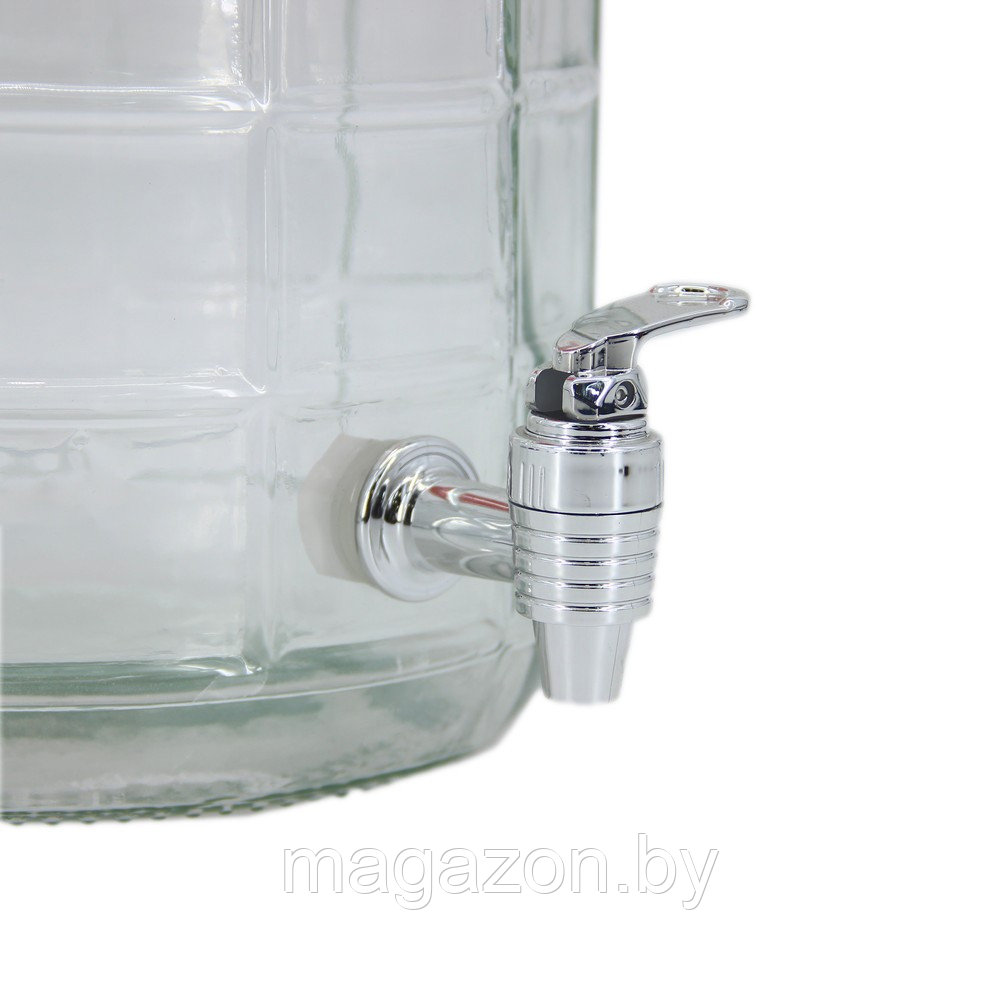 Бутыль (банка) стеклянная 18л с гидрозатвором и краником - фото 3 - id-p187020350