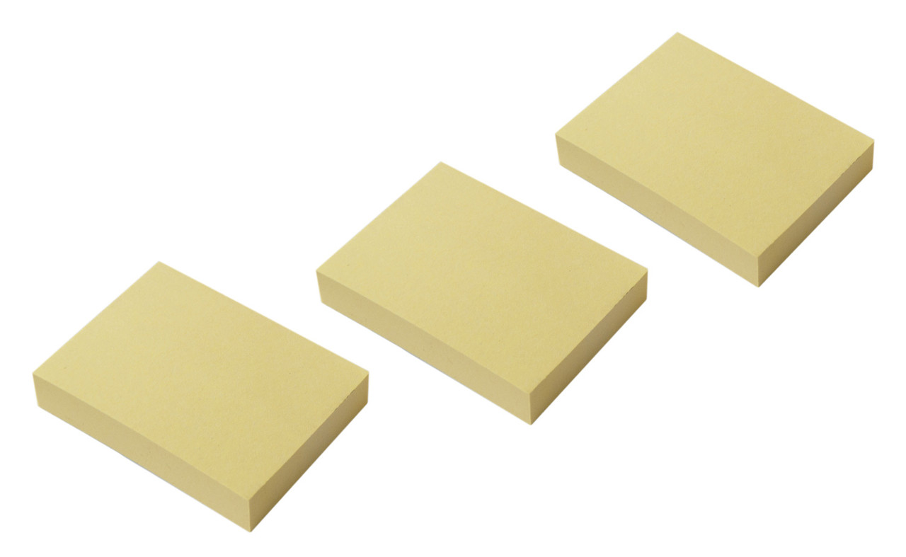 Блок самоклеящийся бумажный Silwerhof 1188261 38x51мм 100лист. 75г/м2 пастель желтый европодвес (упак.3шт) - фото 2 - id-p187020466