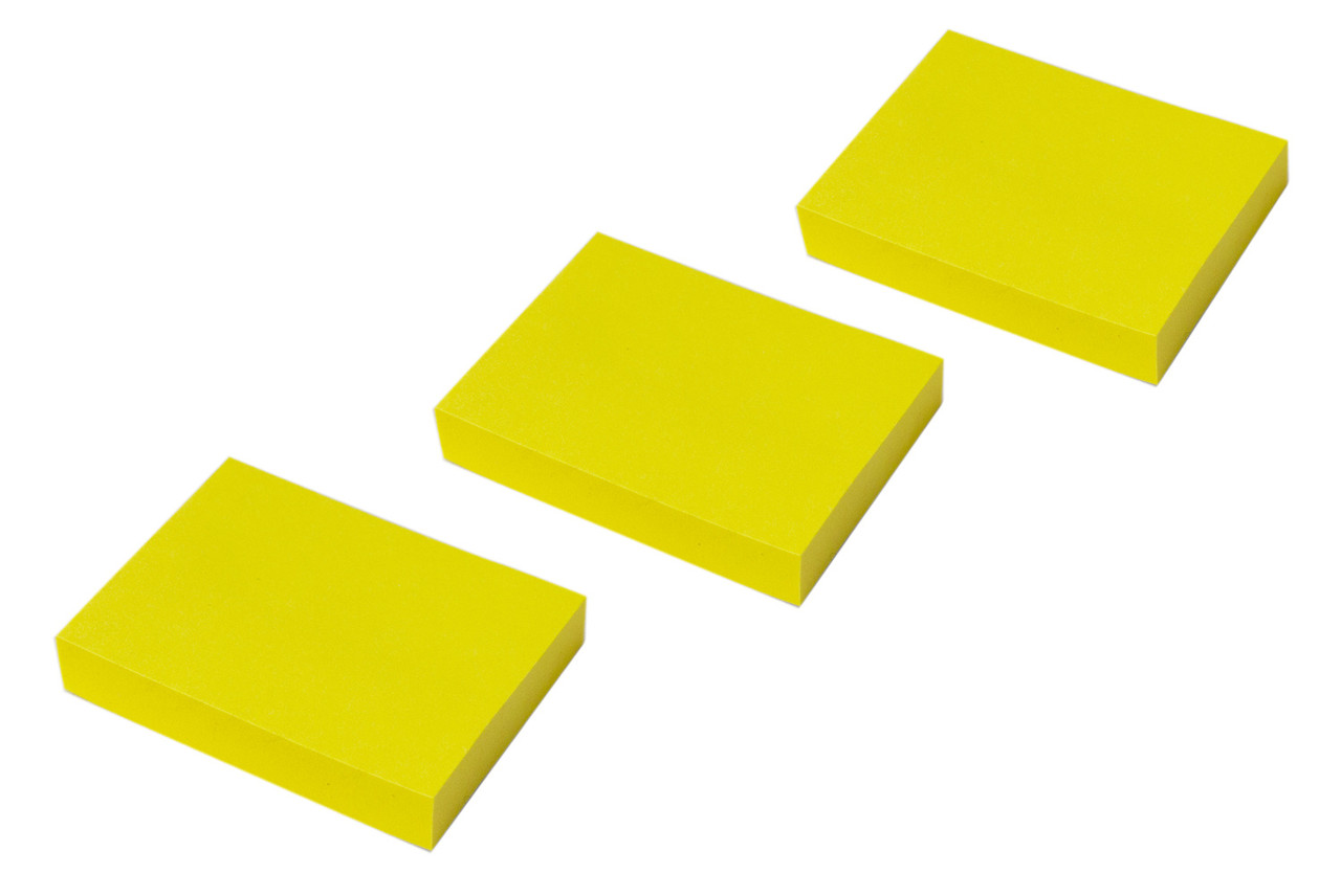 Блок самоклеящийся бумажный Silwerhof 1204458 38x51мм 100лист. 75г/м2 неон желтый европодвес (упак.3шт) - фото 2 - id-p187020468