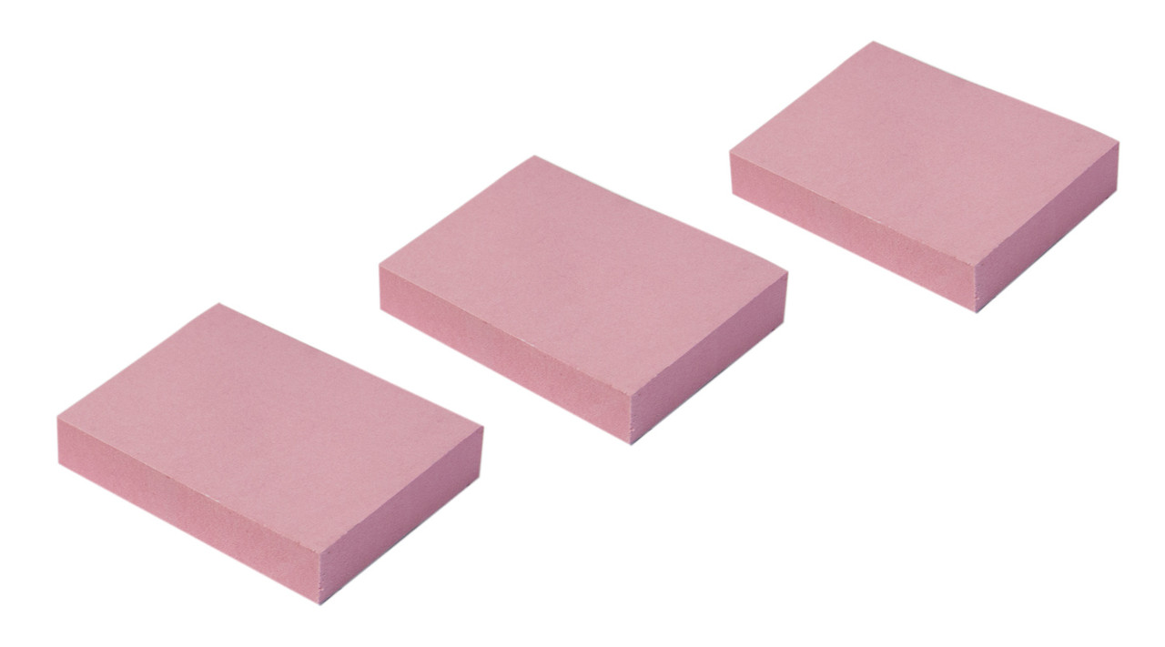 Блок самоклеящийся бумажный Silwerhof 1204457 38x51мм 100лист. 75г/м2 пастель розовый европодвес (упак.3шт) - фото 2 - id-p187020470