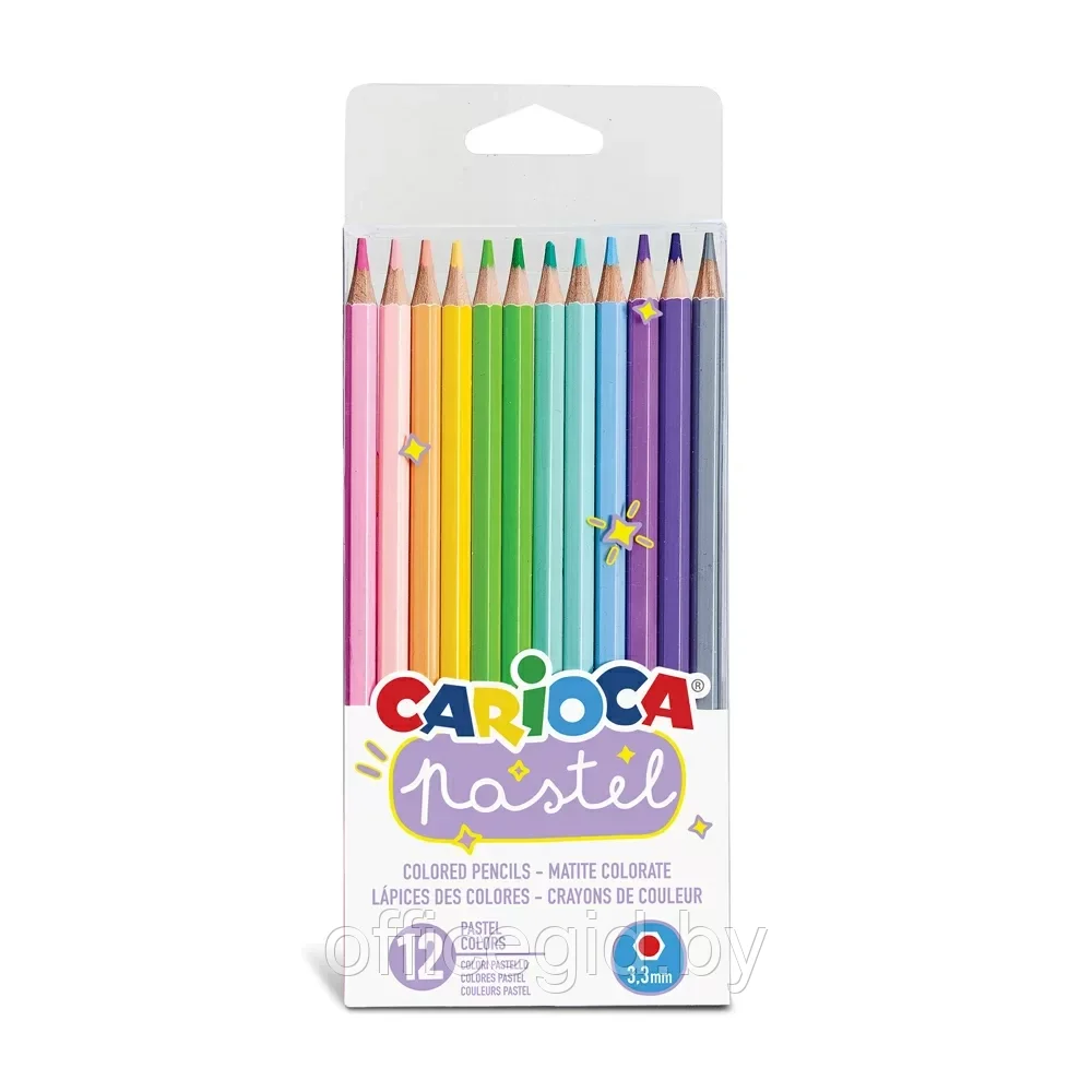 Цветные карандаши "Pastel", 12 цветов