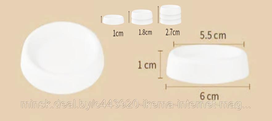 Антивибрационные подставки для стиральной машинки TC-4P-b (набор 4 шт.) - фото 2 - id-p187029684