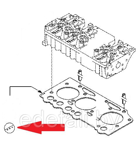 04201564 Прокладка головки блока цилиндров DEUTZ - фото 2 - id-p187029954