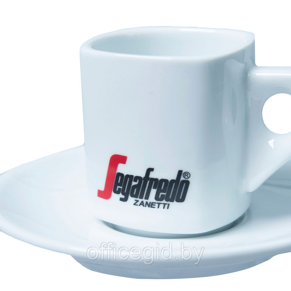 Набор "Segafredo Espresso", чашка с блюдцем, керамика, 90 мл, белый - фото 2 - id-p180058692