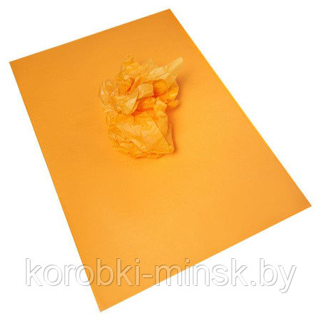 Бумага тишью 50*66 см (10 листов) Желтый - фото 1 - id-p187030721