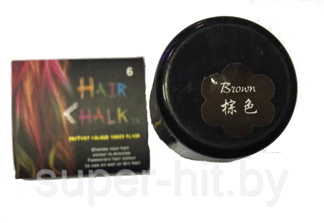 Цветные мелки для волос 6 цветов + Цветной лак для волос Hair Color Brown 125ml - фото 2 - id-p187056287