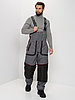 Зимний костюм HUNTSMAN Siberia LUX мембрана 6000/6000 -45°C цвет Серый/Черный ткань Breathable, фото 7