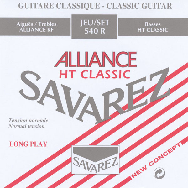 Savarez 540R Alliance HT Classic Комплект струн для классической гитары, норм.натяжение, посеребр