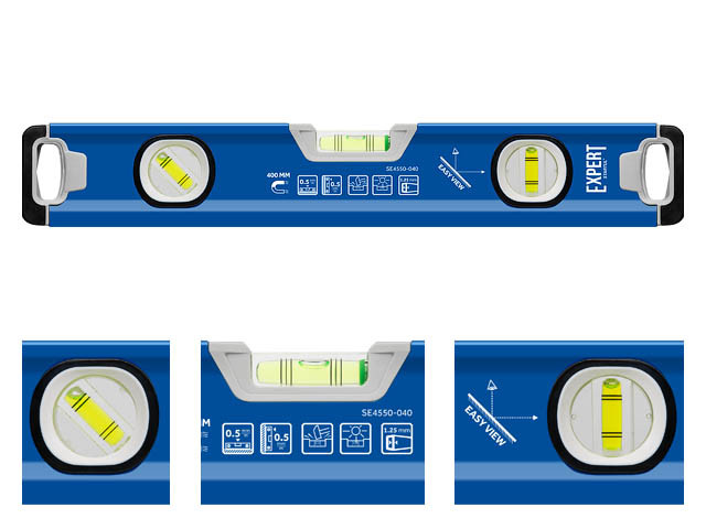 Уровень 400мм магнитный EXPERT STARTUL (SE4550-040) (зеркальный глазок, усиленные магнитные свойства, - фото 1 - id-p187066040
