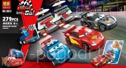 Конструктор Bela 10012 Let's Go!Тачки Крутой гоночный набор 279дет.аналог Лего(LEGO) 9485