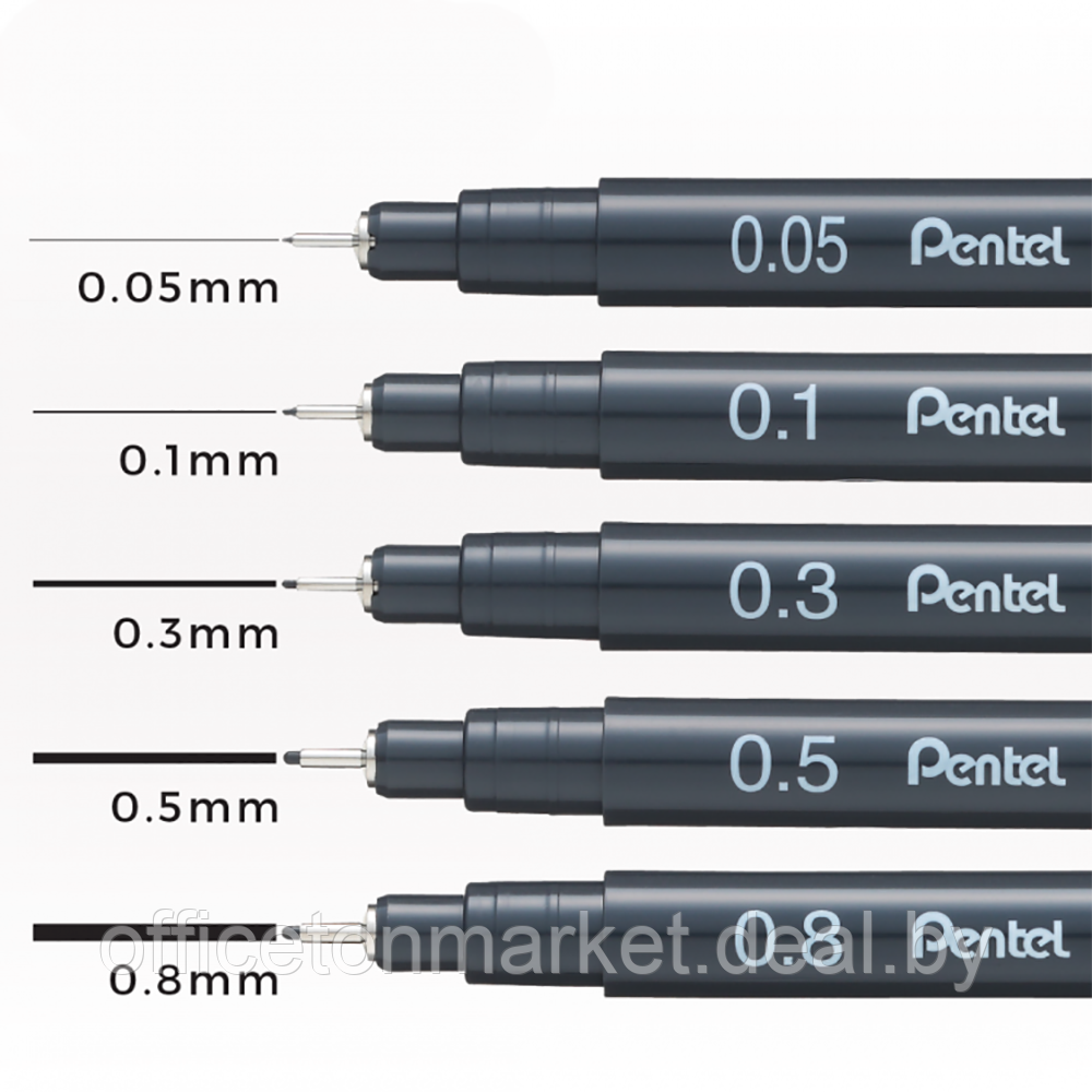 Ручка капиллярная "Pointliner", 0.1 мм, черный - фото 2 - id-p187019484