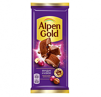 Шоколад Alpen Gold молочный фундук/изюм 85г