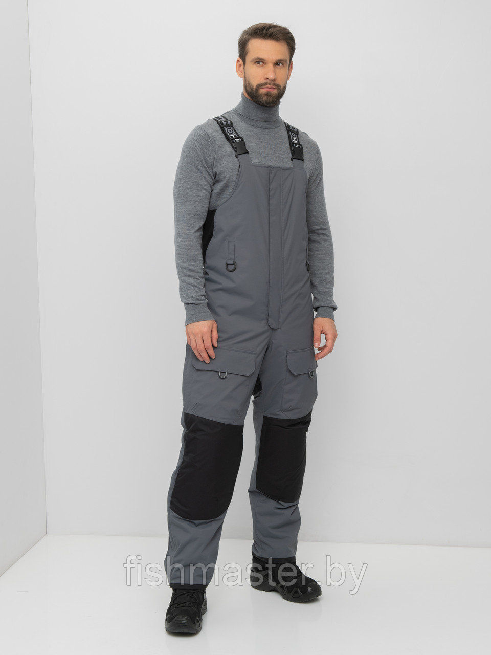 Зимний костюм HUNTSMAN Yukon Ice мембрана 6000/6000 -45°C цвет Серый/Черный ткань Breathable 48-50/170-176 - фото 2 - id-p187122944