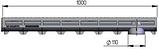 Решетка водоприемная оцинкованная штампованная Аквасток РШО Norma DN150 A15 класс А 1000х197х22мм, фото 3