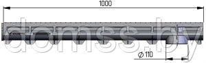 Решетка водоприемная оцинкованная штампованная Аквасток РШО Norma DN150 A15 класс А 1000х197х22мм - фото 3 - id-p187122956