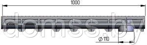 Лотки водоотводные пластиковые Лоток AQUA-TOP с оцинкованной решеткой (комплект) Класс А 1000х135х100мм - фото 5 - id-p187123618