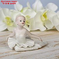 Сувенир "Малышка-балерина в белом платье" 9,3х13х8 см
