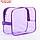 Набор сумок в роддом, 3 шт., цветной ПВХ, цвет фиолетовый, фото 4