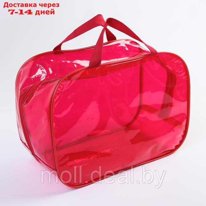 Набор сумок в роддом, 3 шт., цветной ПВХ, цвет красный - фото 3 - id-p140431308