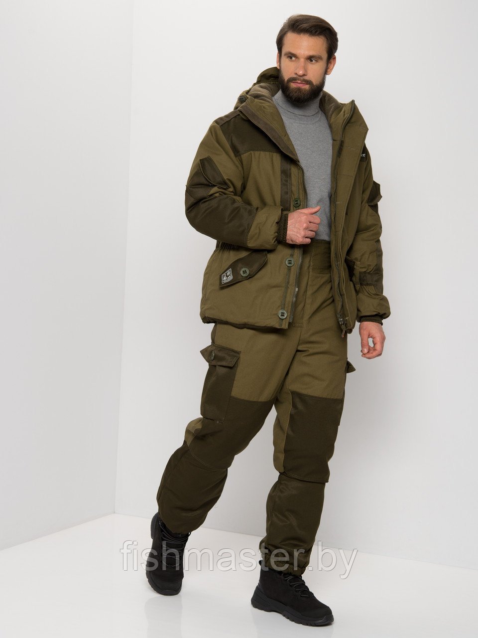 Костюм HUNTSMAN Ангара -35°C цвет Хаки тк Палатка/Грета