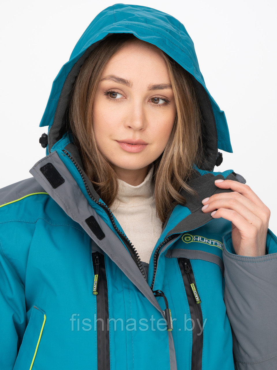 Зимний костюм HUNTSMAN Siberia Lady мембрана 6000/6000 -35°C цвет Бирюза/Серый ткань Breathable - фото 7 - id-p111871665