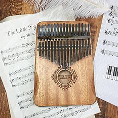 Музыкальный инструмент Калимба 17 клавиш дерево - творческая музыкальная шкатулка