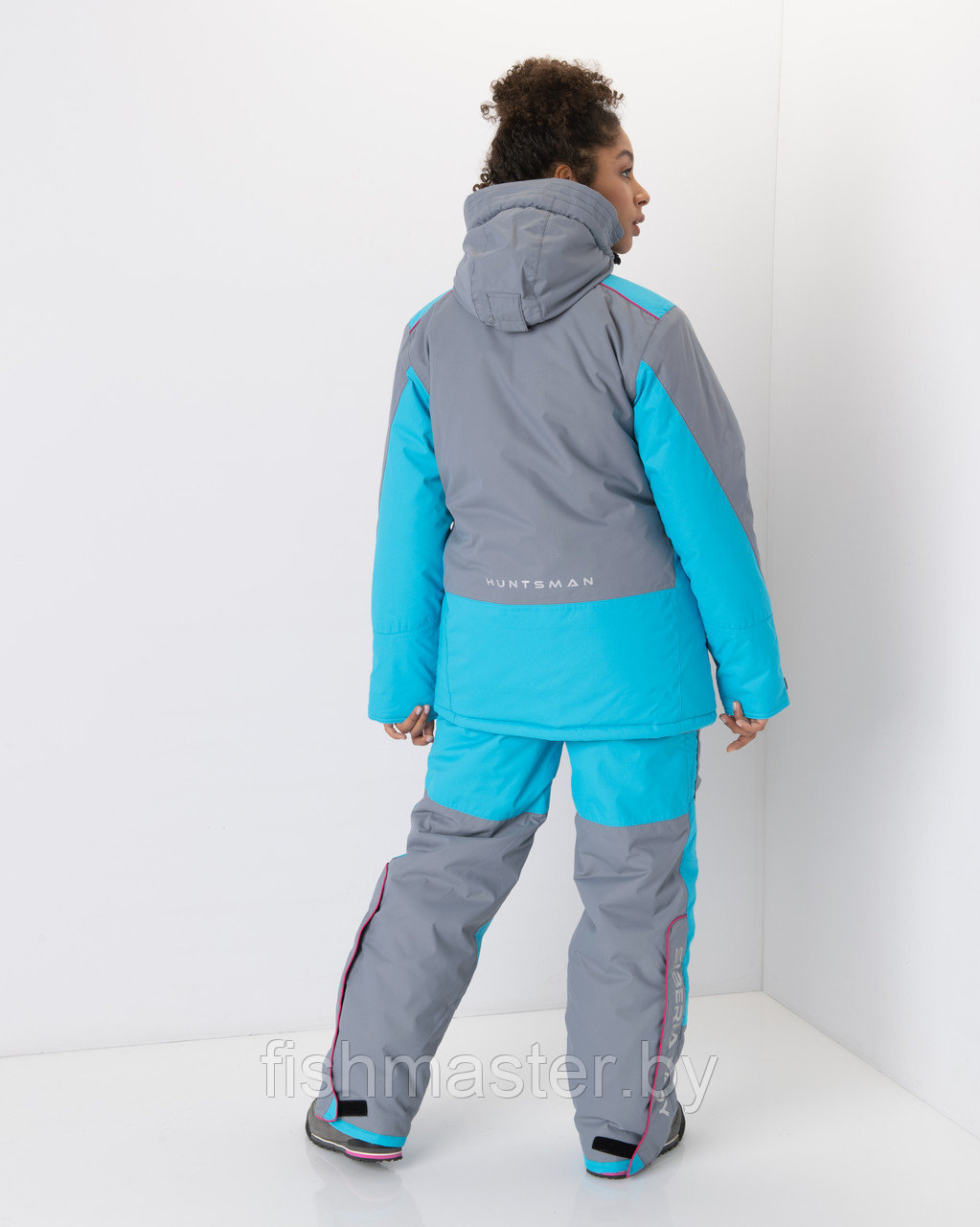 Зимний костюм HUNTSMAN Siberia Lady мембрана 6000/6000 -35°C цвет Серый/Голубой ткань Breathable - фото 4 - id-p51336907