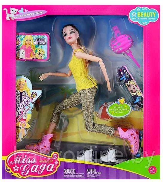 Набор кукла Барби с роликами, скейтбордом, сноубордом арт 51802