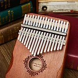 Музыкальный инструмент Калимба 17 клавиш дерево - творческая музыкальная шкатулка для любого уровня, фото 3