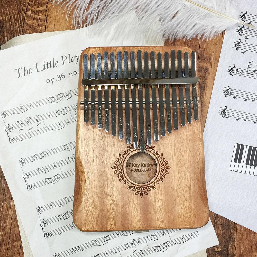 Музыкальный инструмент Калимба 17 клавиш дерево - творческая музыкальная шкатулка для любого уровня