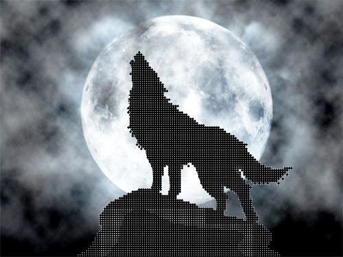 Схемы для вышивания бисером "Одинокий волк". - фото 1 - id-p23463447