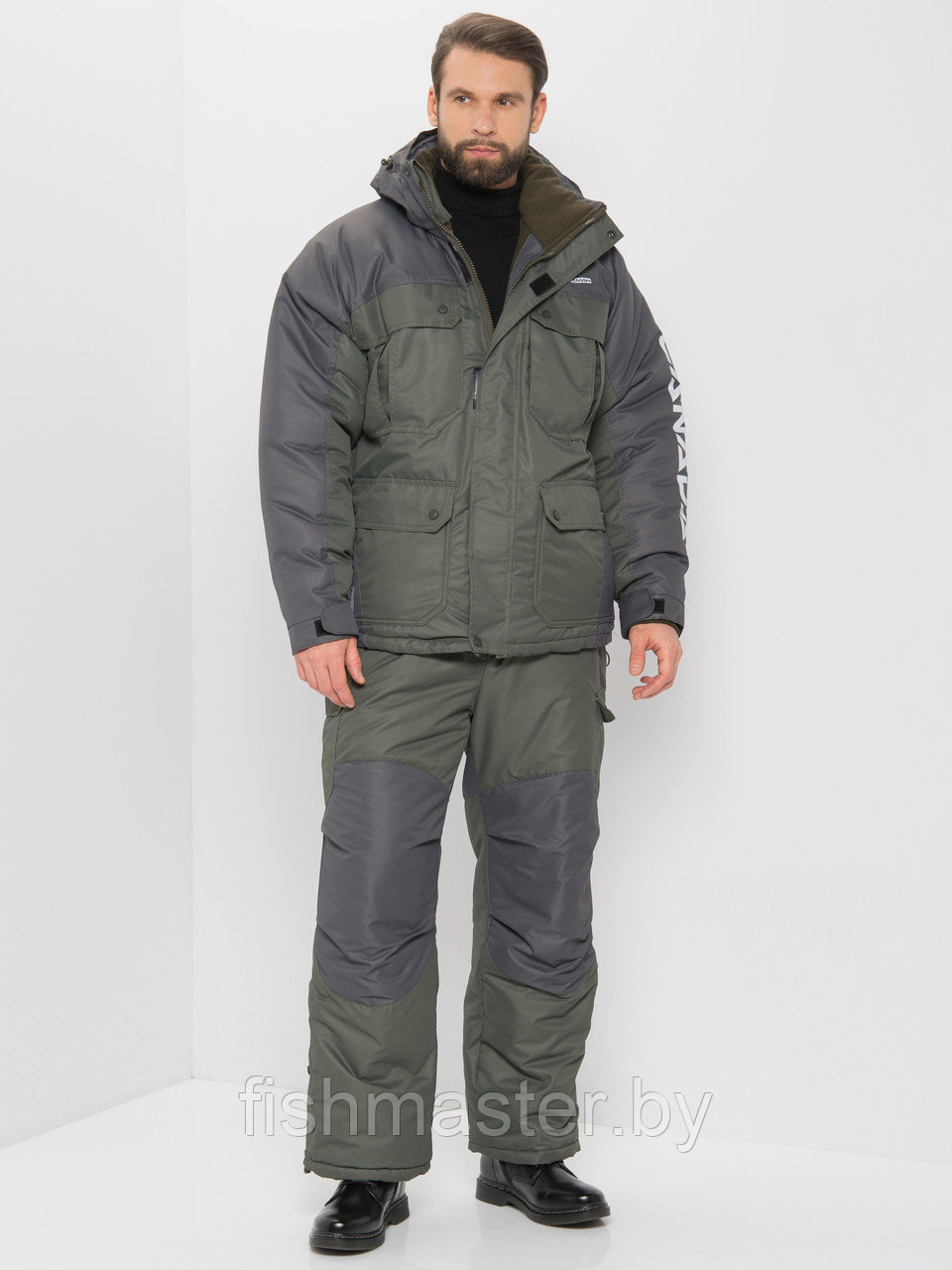 Зимний костюм HUNTSMAN Канада -35°C цвет Хаки/Графит ткань Оксланд 52-54/170-176 - фото 1 - id-p187153494