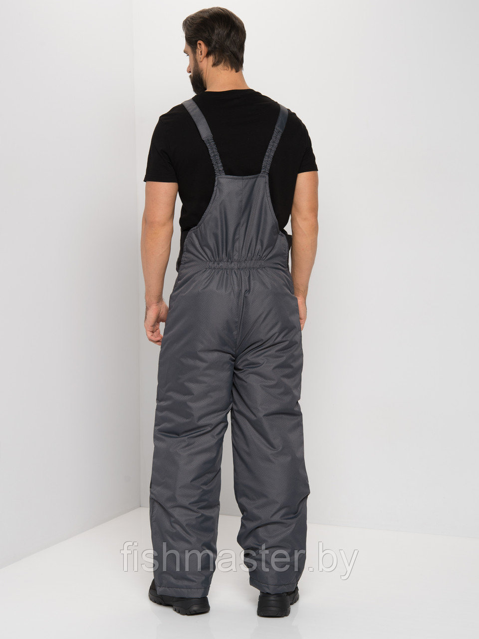 Зимний костюм HUNTSMAN Полюс -40°C ткань Cell цвет 48-50/182-188, Серый/Черный - фото 3 - id-p166917440