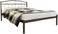 Полуторная кровать Князев Мебель Люмия коричневый - фото 1 - id-p187154837