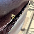 Стильная мужская сумка Polo Videng с плечевым ремнём темно коричневая, фото 8