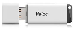 Флешка 128GB Netac U185 с индикатором, USB 2.0, белый 556170