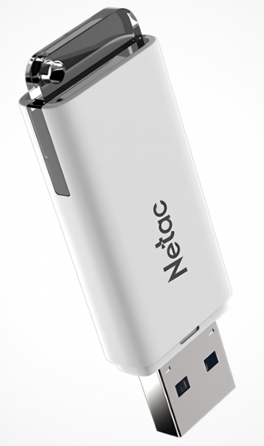 Флешка 128GB Netac U185 с индикатором, USB 2.0, белый 556170 - фото 4 - id-p187156803