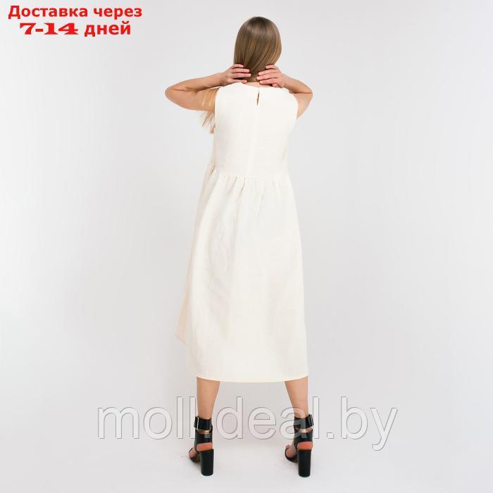Платье женское MINAKU: Cotton collection, цвет молочный, р-р 52 - фото 6
