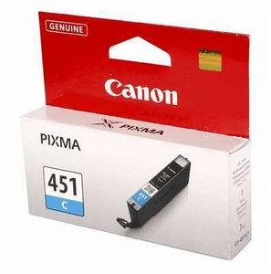 Картридж CLI-451C/ 6524B001 (для Canon PIXMA MX924/ MG5440/ MG5640/ MG6440/ iX6840/ iP7240/ iP8740) голубой
