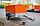 Прицеп Экспедиция Стандарт плюс 111200 Евро колеса R13 Тент с каркасом 900 мм от борта  (серый; оранжевый), фото 7