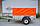 Прицеп Экспедиция Стандарт плюс 111200 Евро колеса R13 Тент с каркасом 900 мм от борта  (серый; оранжевый), фото 10
