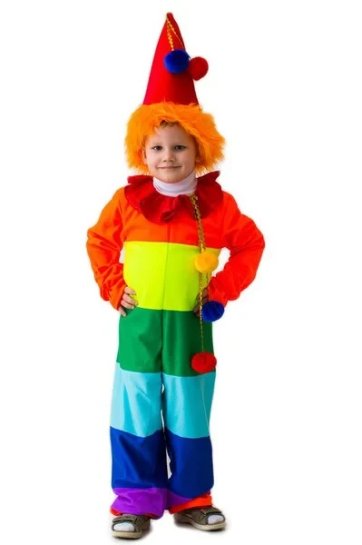 Детский карнавальный костюм Клоун Радуга Бока - фото 1 - id-p187169952
