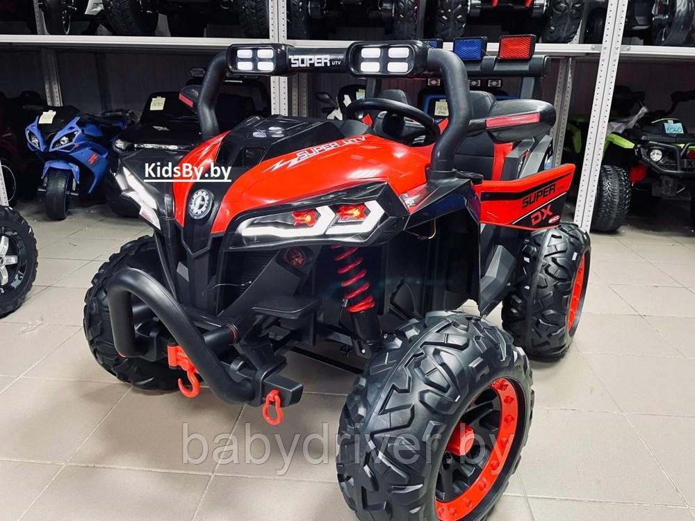 Детский электромобиль Electric Toys Buggy Grizzly LUX 4Х4 арт. LBB985 (красно-чёрный) двухместный