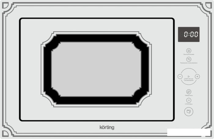 Микроволновая печь Korting KMI825RGW - фото 1 - id-p187170516