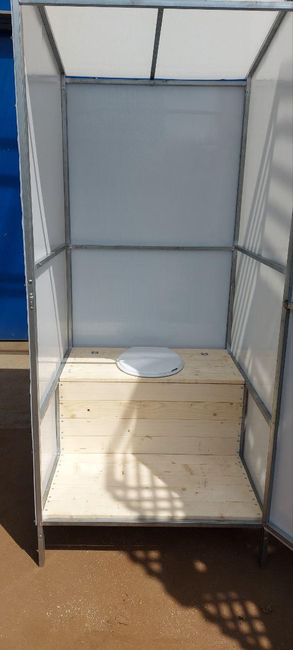 Туалет из поликарбоната. сборная металическая конструкция - фото 3 - id-p187171134
