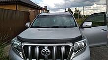 Дефлектор капота - мухобойка, Toyota Land Cruiser Prado 150 2013-2017, рестайлинг, VIP TUNING