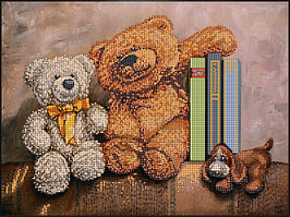 Схемы для вышивания бисером "Плюшевые медведи 2".